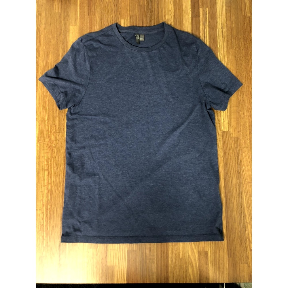ASOS Mens Medium Blue Heather Crew Neck T Shirt Short Sleeve Casual Basic Tee